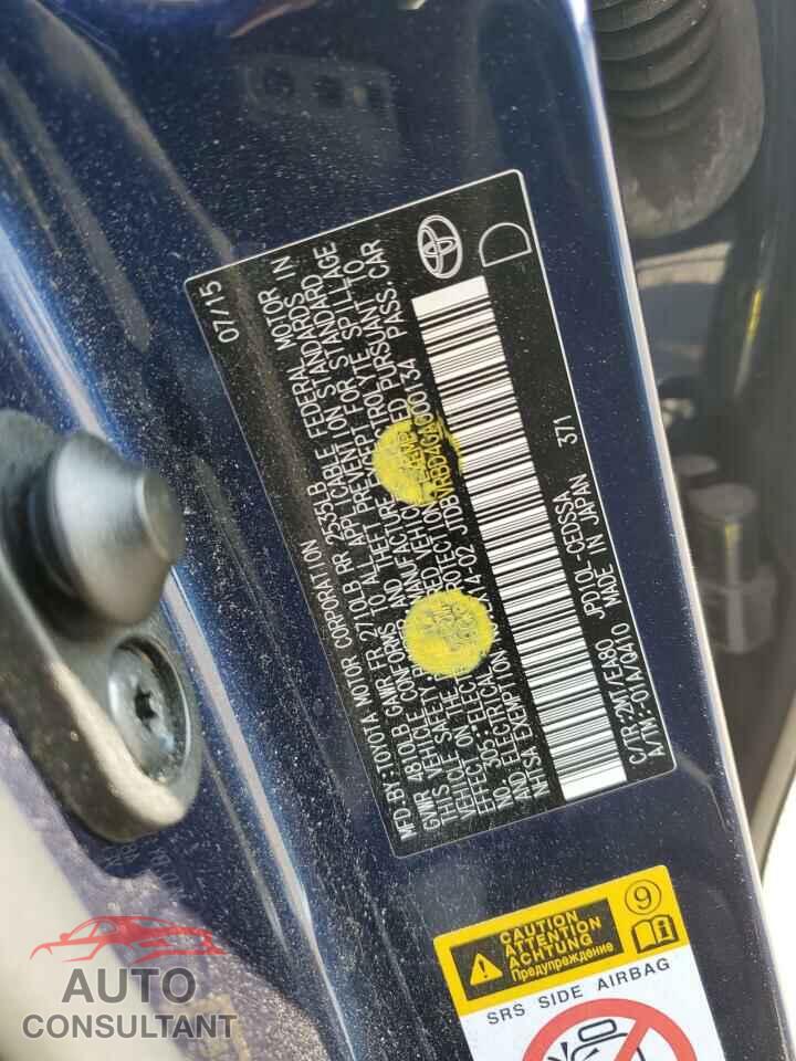 TOYOTA MIRAI 2016 - JTDBVRBD4GA000134