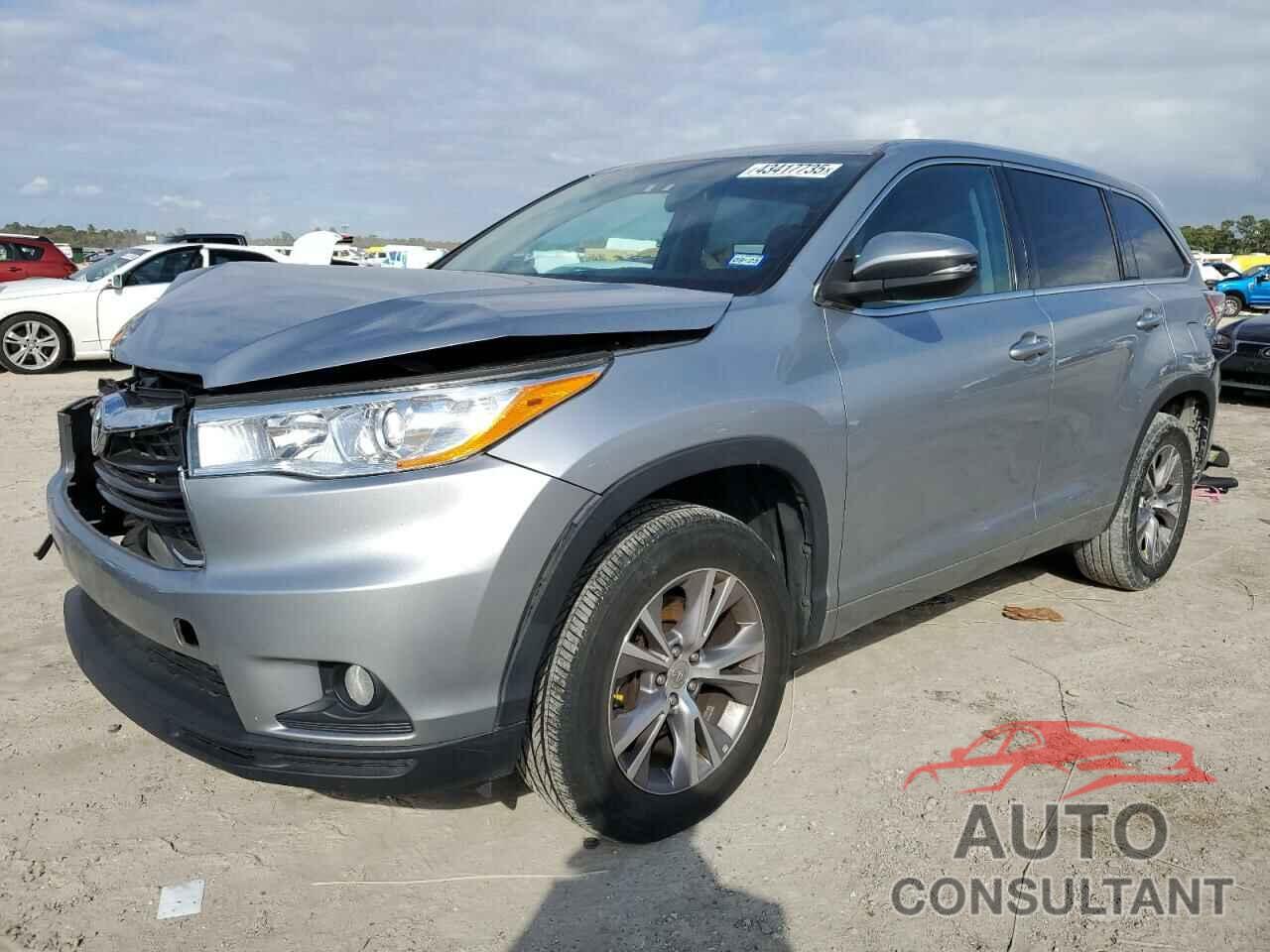 TOYOTA HIGHLANDER 2014 - 5TDZKRFH6ES021135