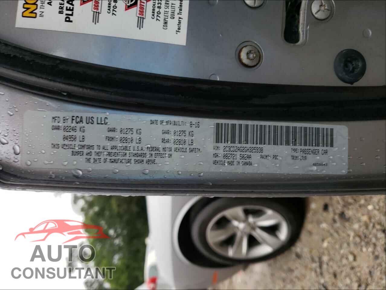 DODGE CHALLENGER 2016 - 2C3CDZAG2GH325938