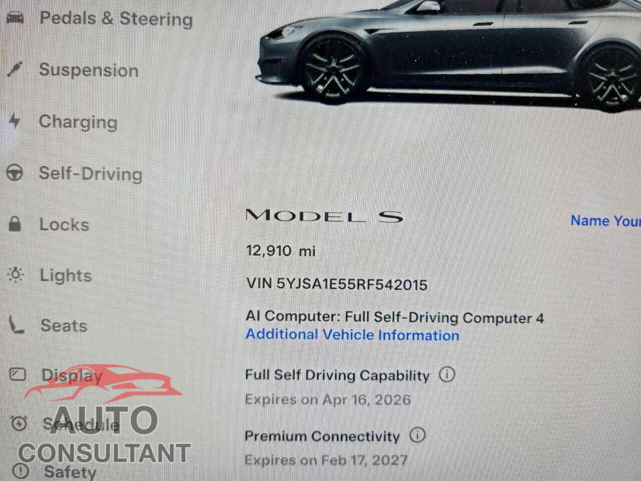 TESLA MODEL S 2024 - 5YJSA1E55RF542015