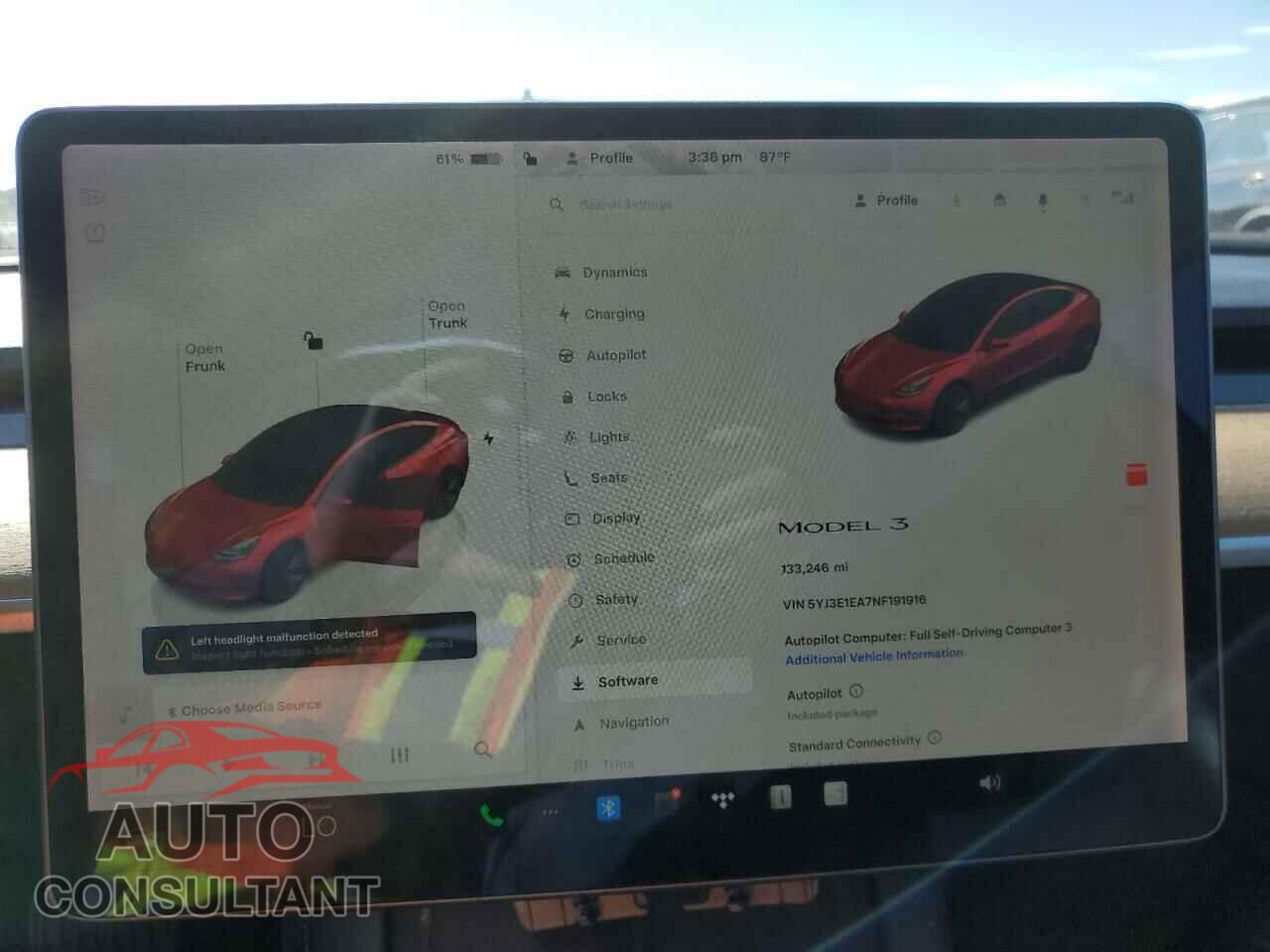 TESLA MODEL 3 2022 - 5YJ3E1EA7NF191916