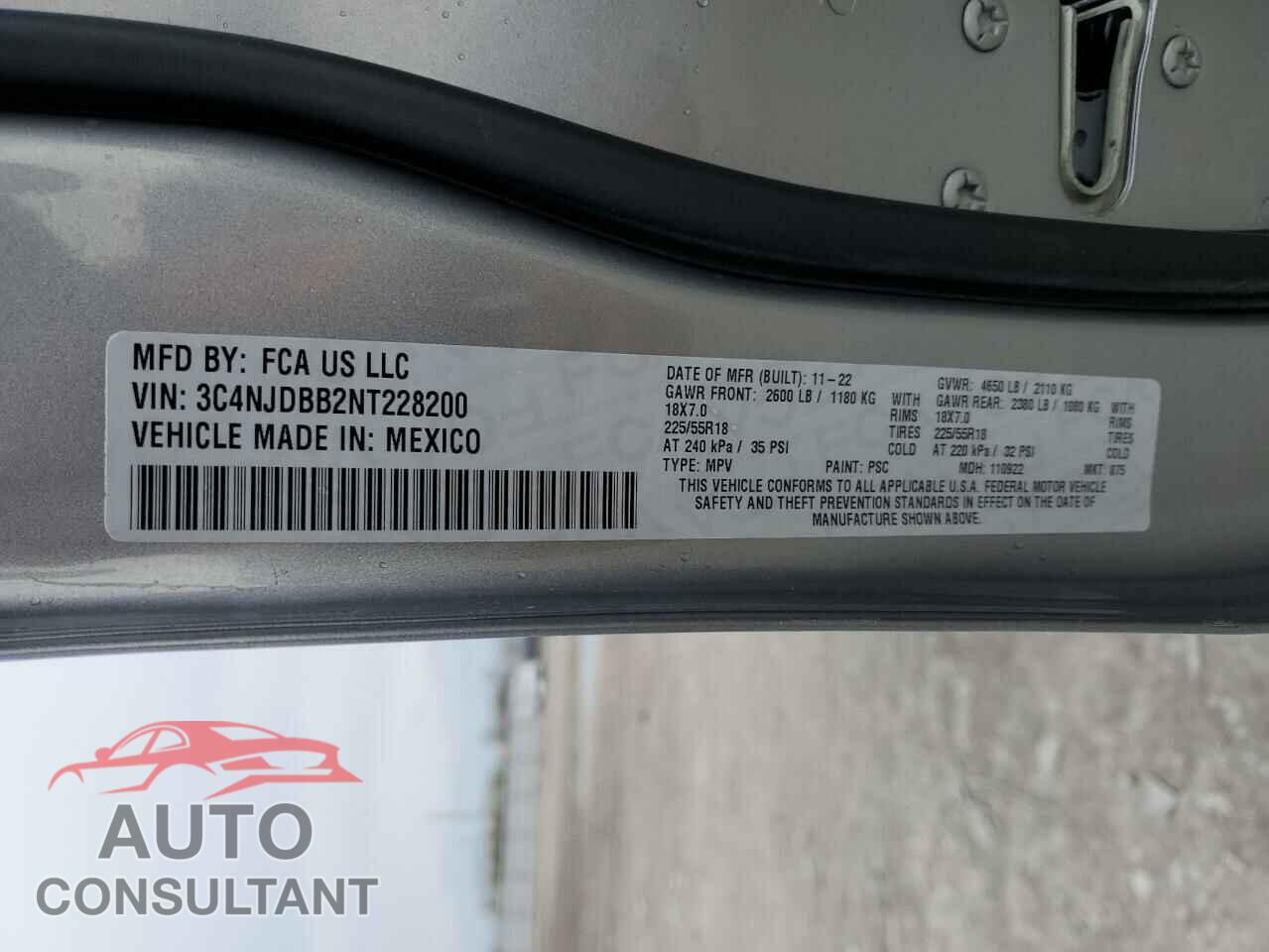 JEEP COMPASS 2022 - 3C4NJDBB2NT228200