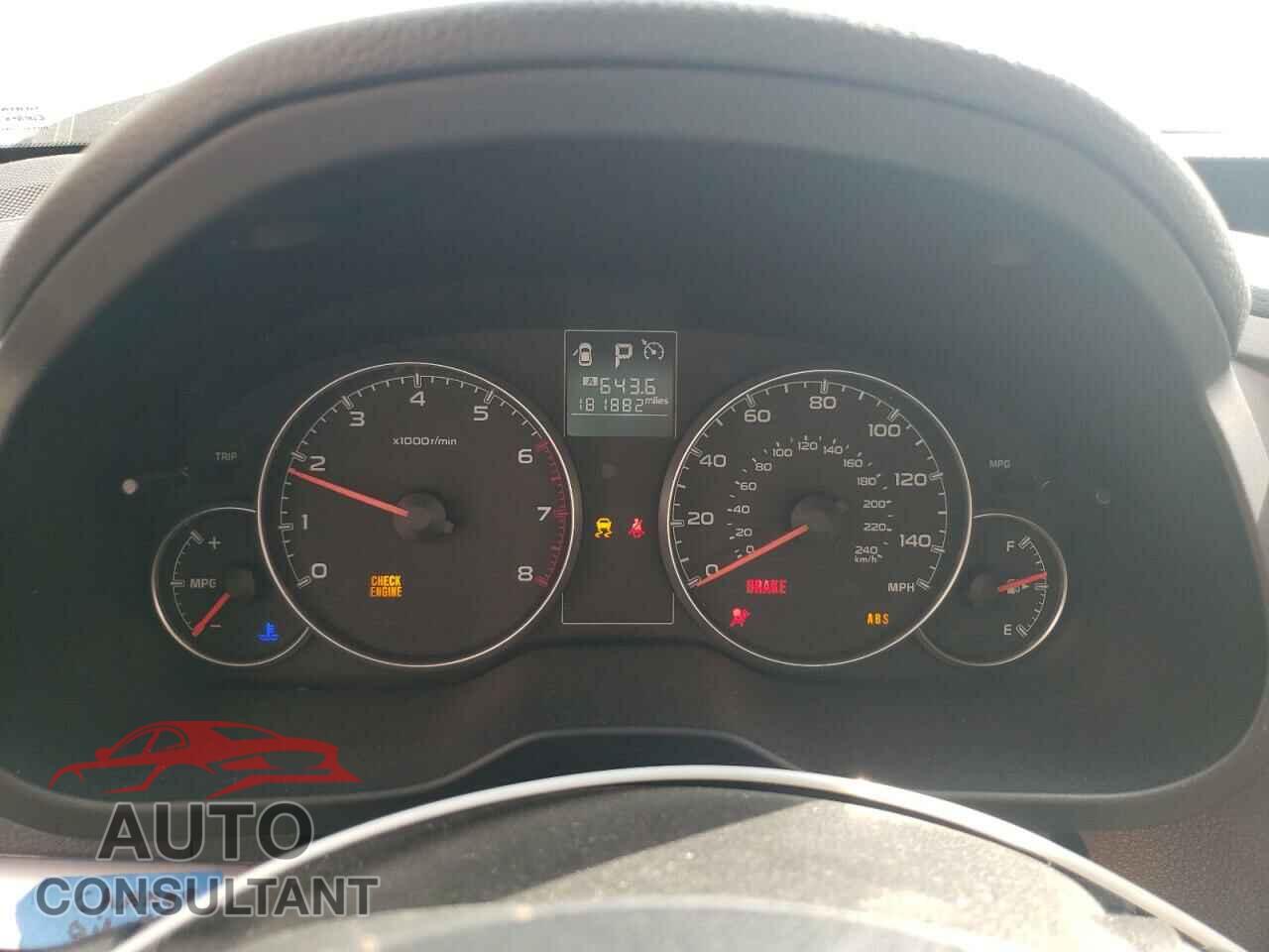 SUBARU OUTBACK 2013 - 4S4BRBGC5D3236184