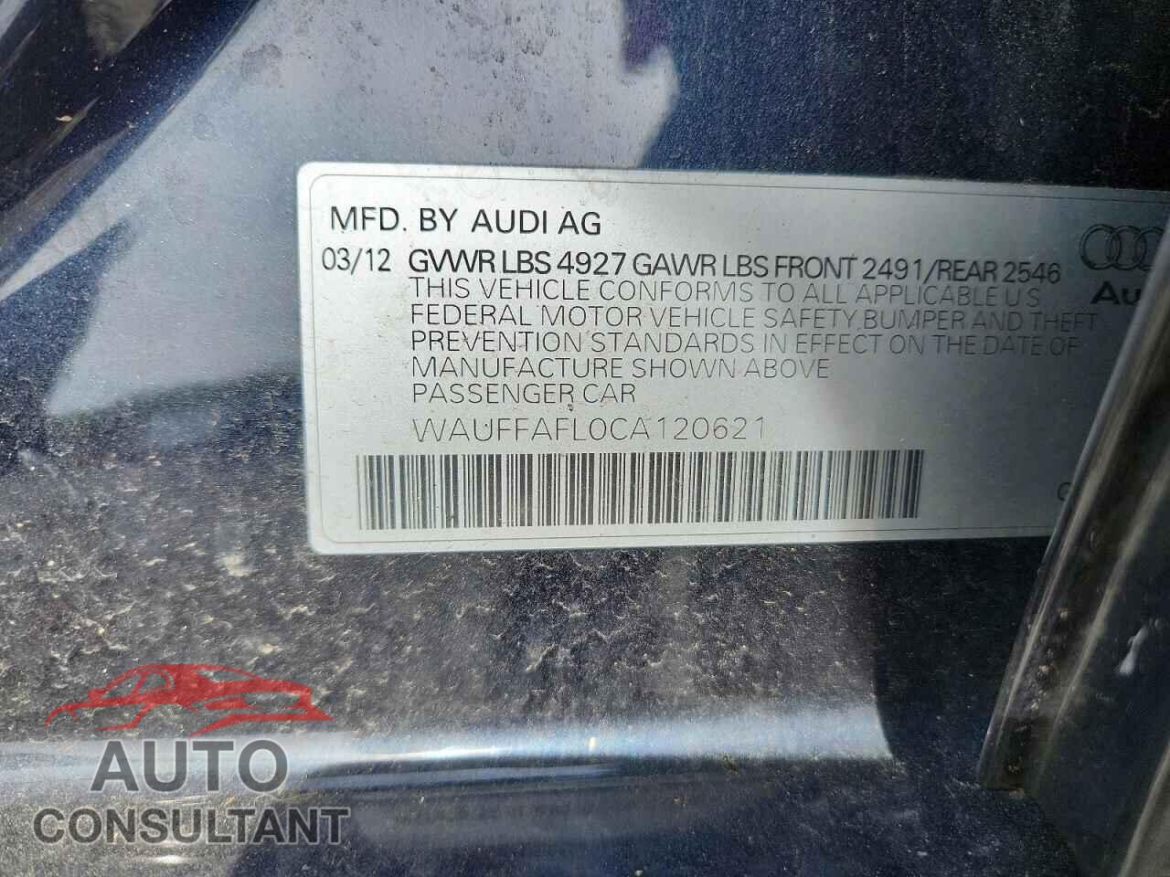AUDI A4 2012 - WAUFFAFL0CA120621