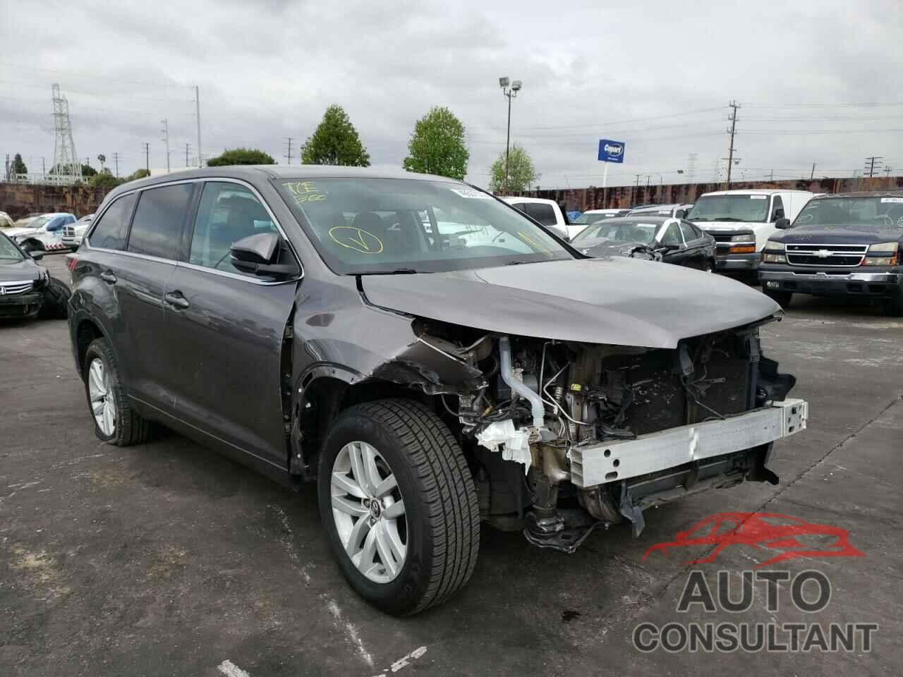 TOYOTA HIGHLANDER 2016 - 5TDZARFH4GS020345
