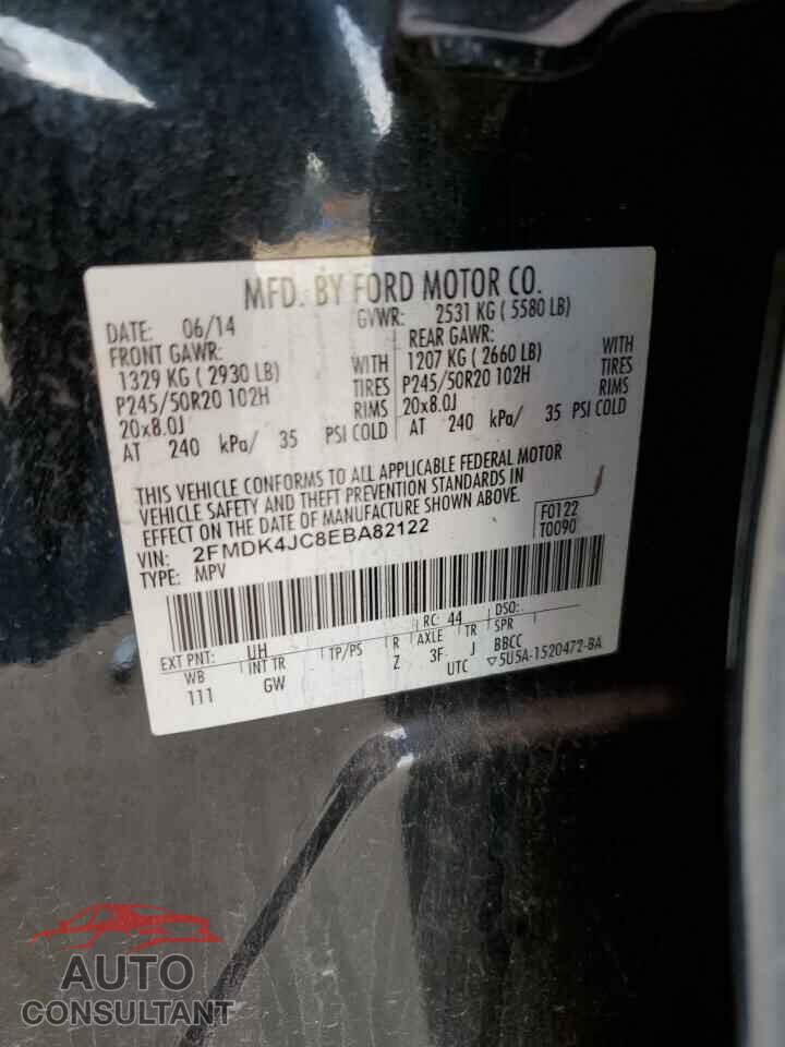FORD EDGE 2014 - 2FMDK4JC8EBA82122