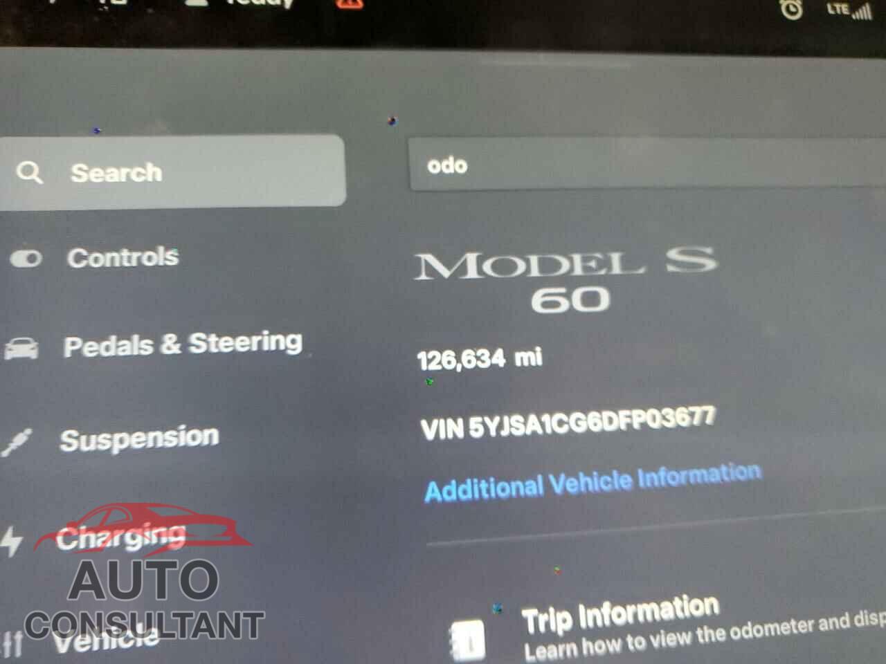 TESLA MODEL S 2013 - 5YJSA1CG6DFP03677