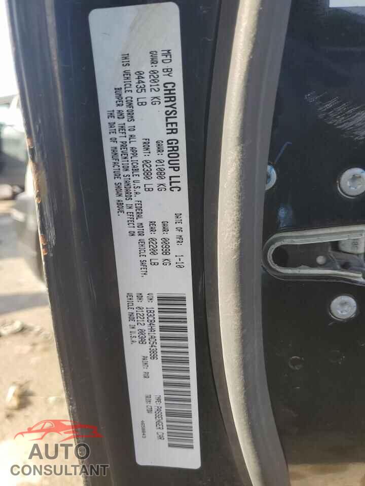 DODGE CALIBER 2010 - 1B3CB4HA1AD543896