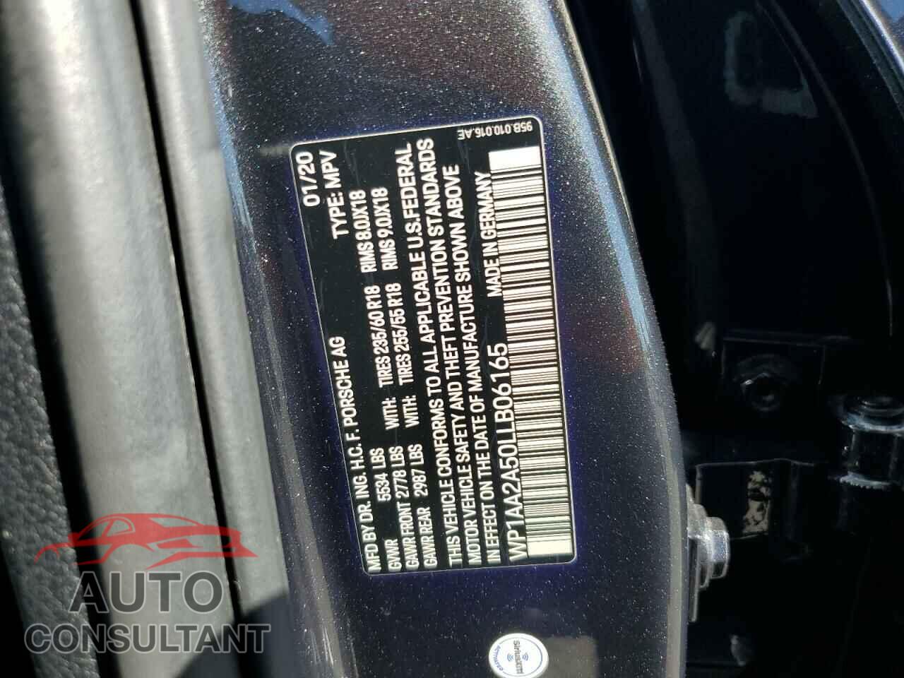 PORSCHE MACAN 2020 - WP1AA2A50LLB06165