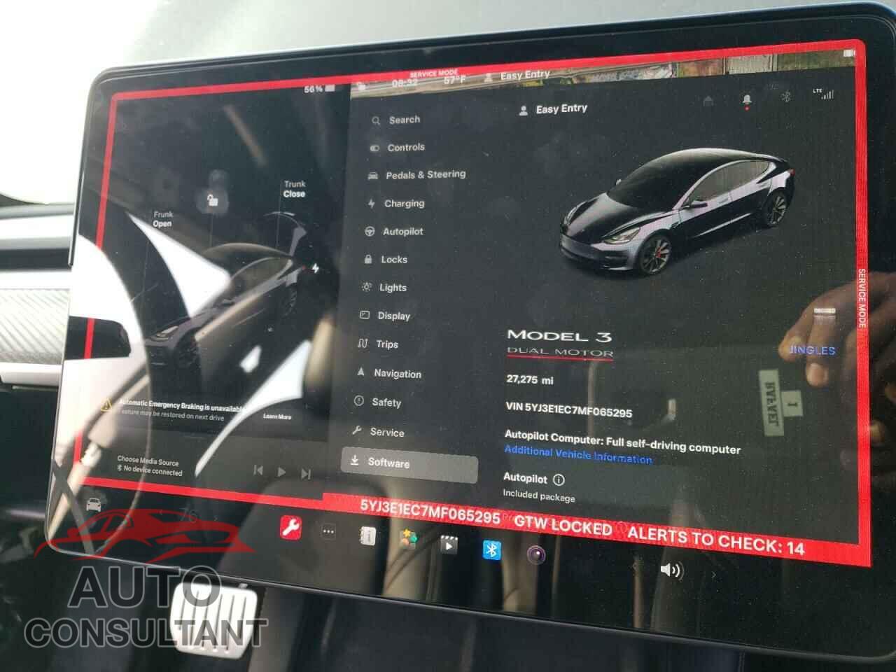 TESLA MODEL 3 2021 - 5YJ3E1EC7MF065295