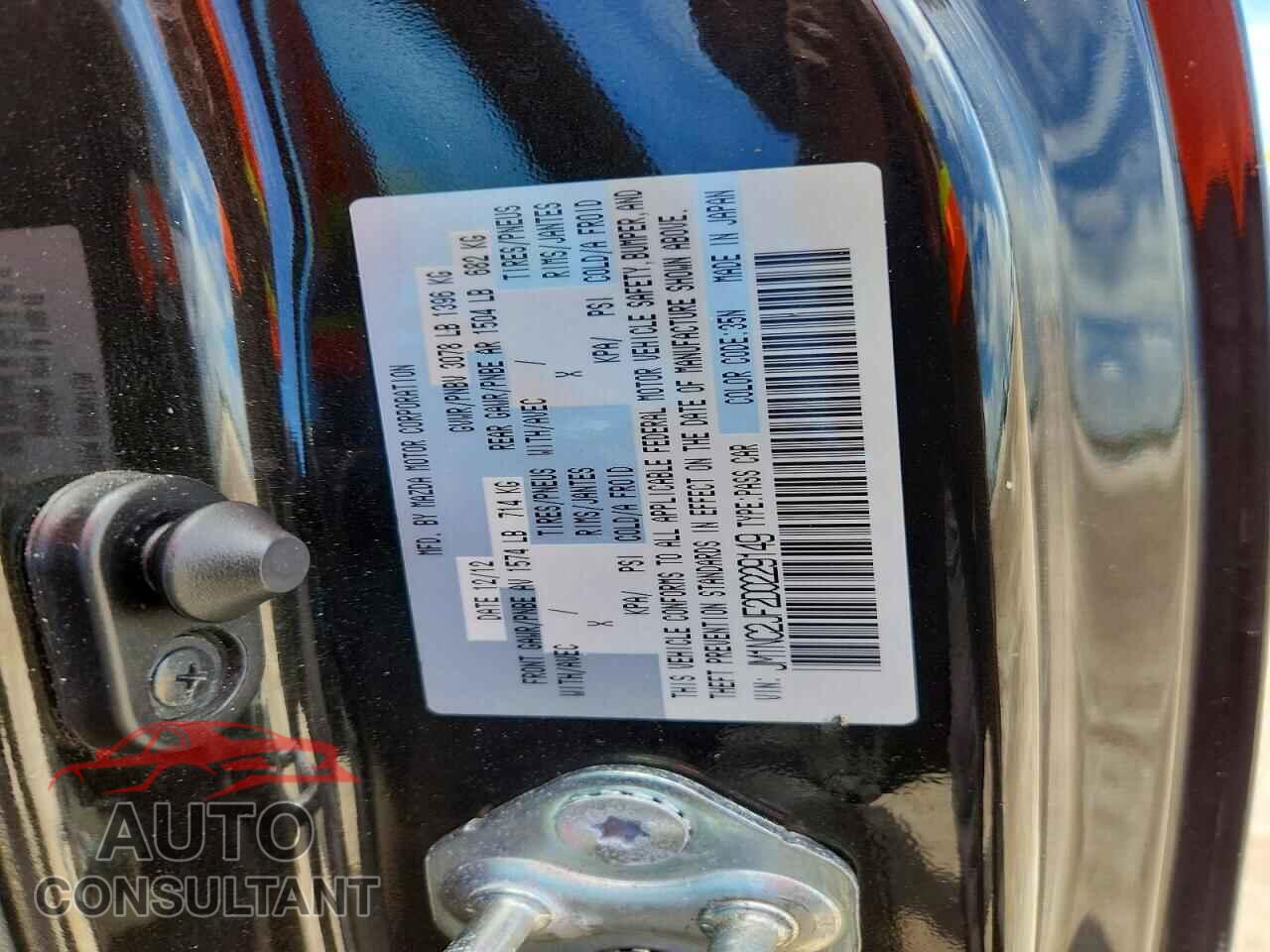 MAZDA MX5 2013 - JM1NC2JF2D0229149