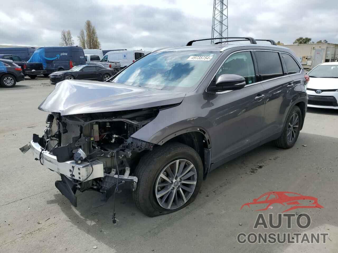 TOYOTA HIGHLANDER 2019 - 5TDJZRFH9KS986186