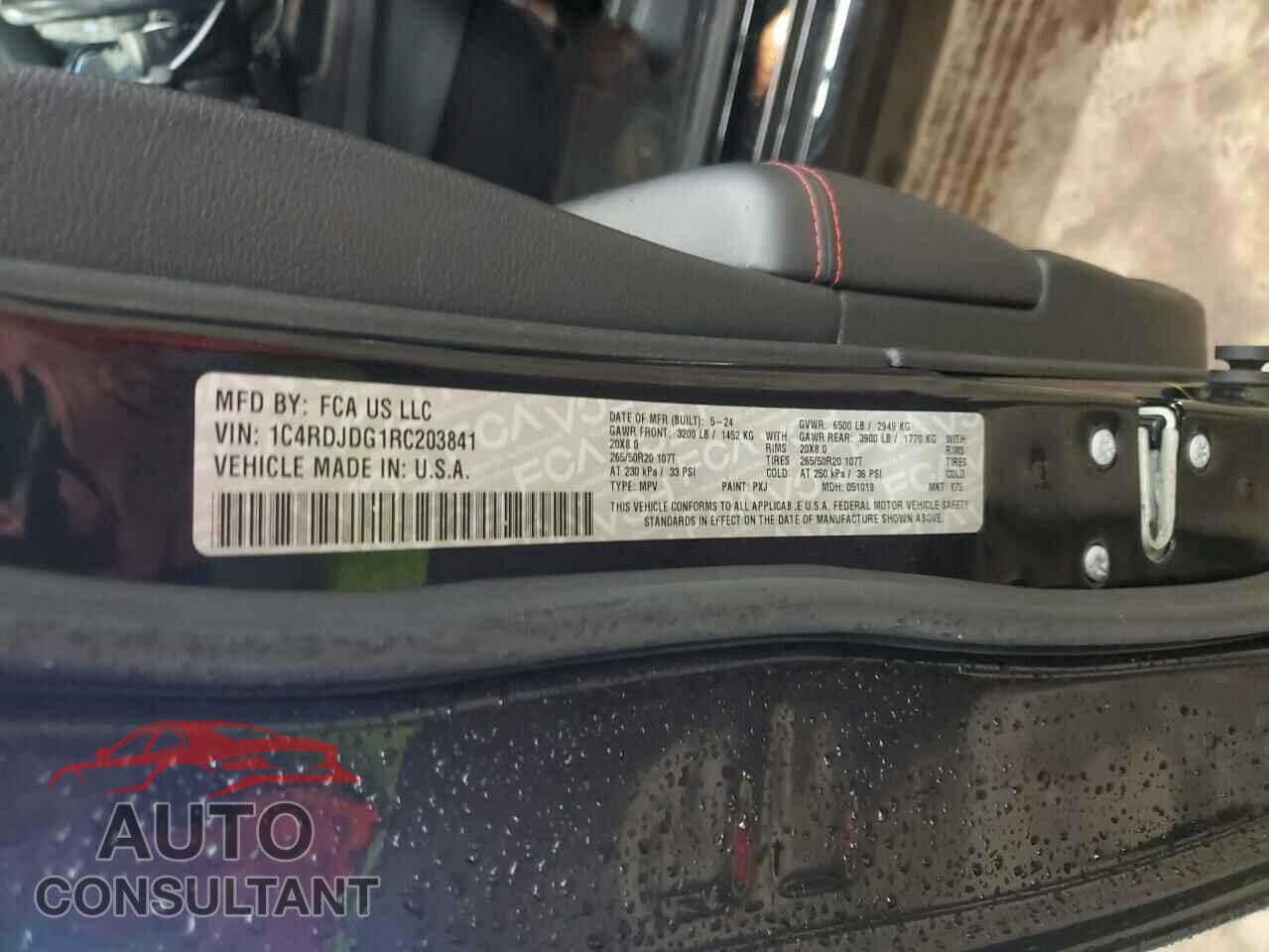 DODGE DURANGO 2024 - 1C4RDJDG1RC203841