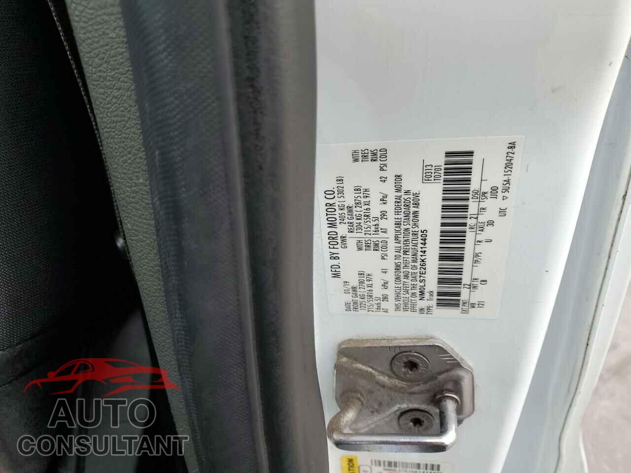 FORD TRANSIT 2019 - NM0LS7E26K1414405
