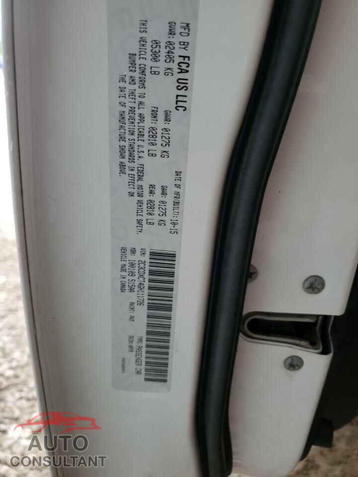 DODGE CHARGER 2016 - 2C3CDXCT4GH111726
