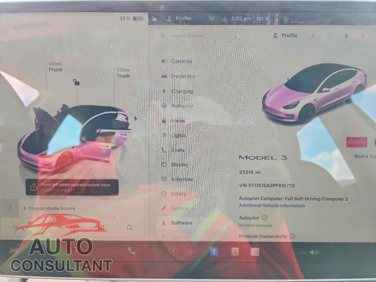 TESLA MODEL 3 2023 - 5YJ3E1EA2PF616770