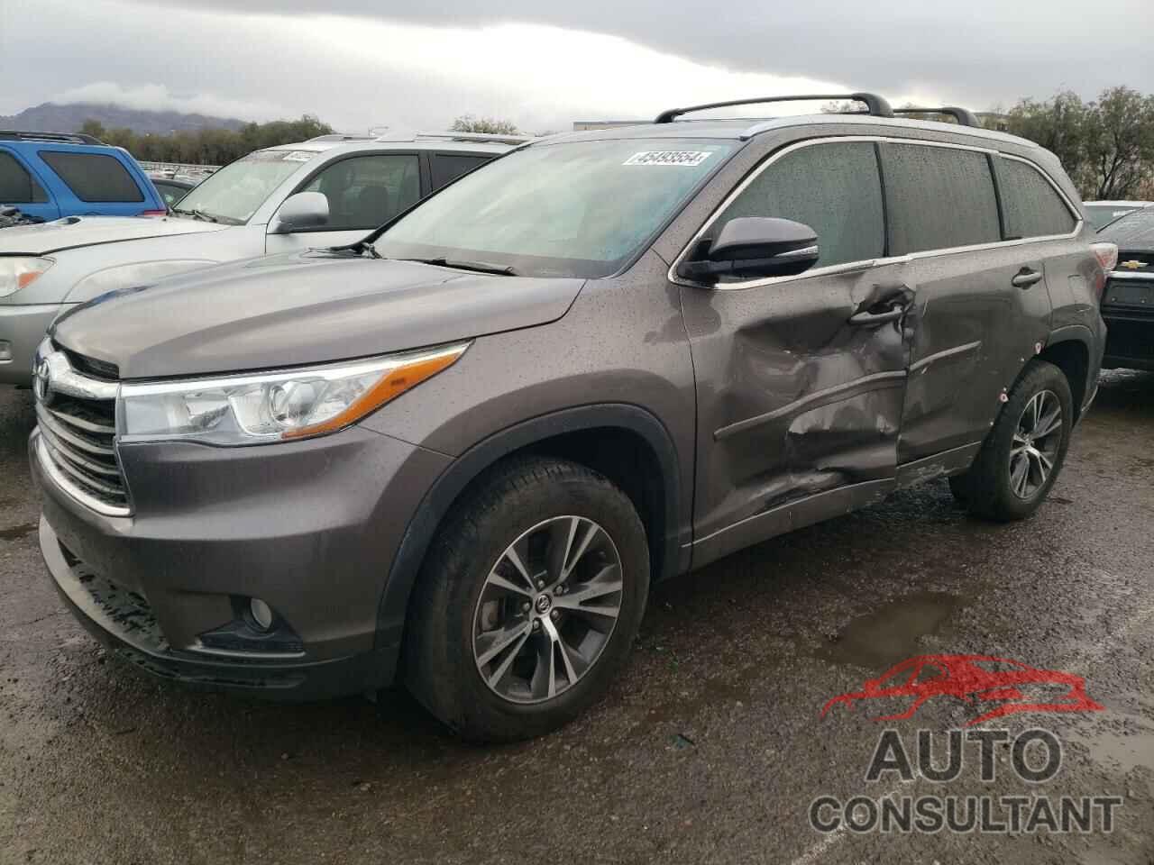 TOYOTA HIGHLANDER 2016 - 5TDKKRFH5GS139553