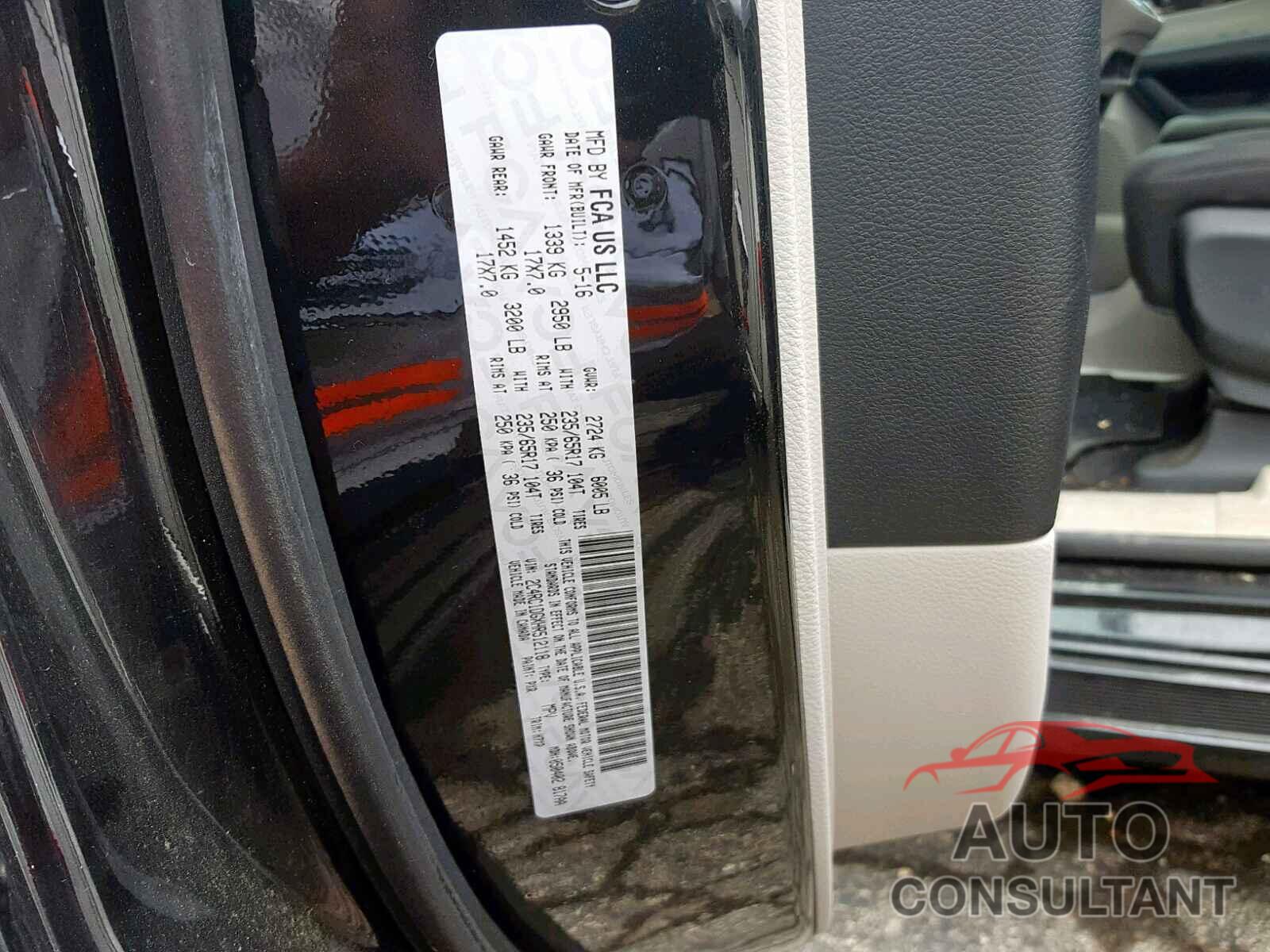 CHRYSLER PACIFICA T 2017 - 2C4RC1DGXHR512118