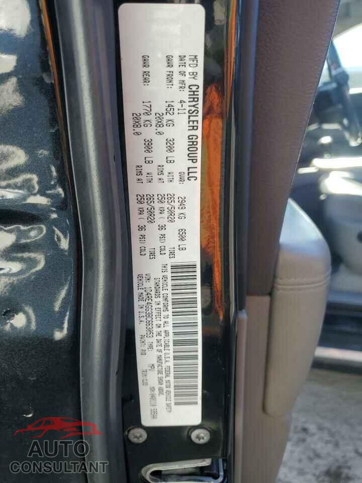 DODGE DURANGO 2011 - 1D4RE4GG3BC663053