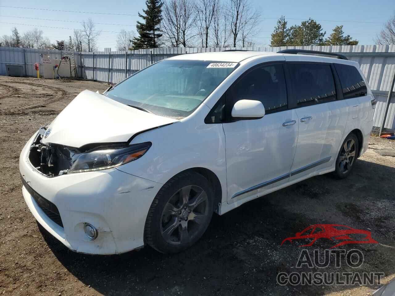 TOYOTA SIENNA 2017 - 5TDXZ3DC1HS838475