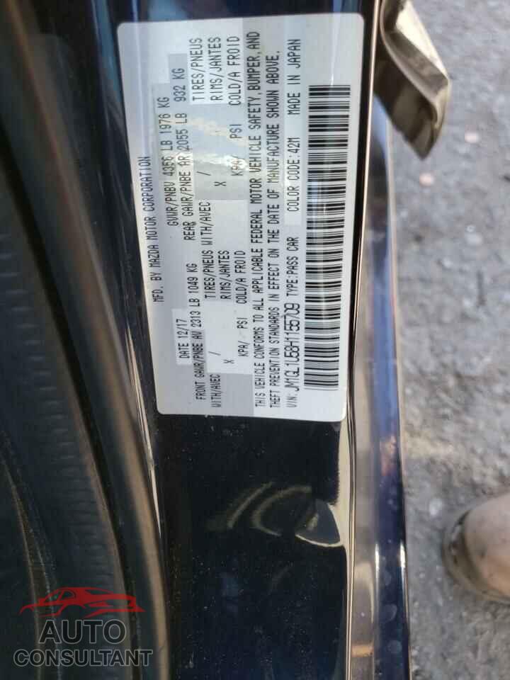 MAZDA 6 2017 - JM1GL1U58H1155709