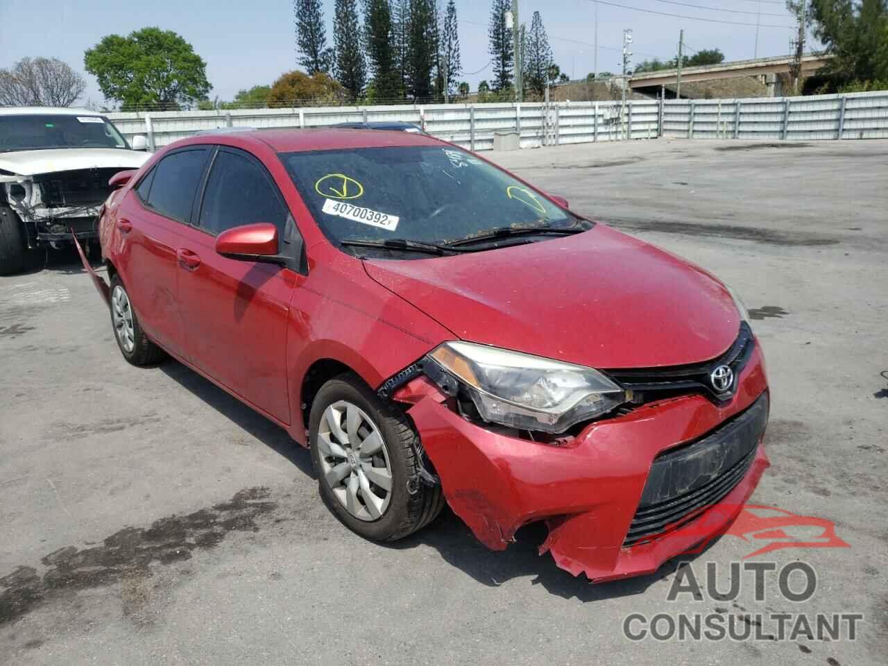 TOYOTA COROLLA 2016 - 2T1BURHE5GC488489
