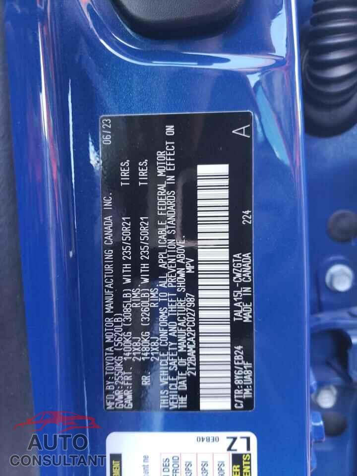 LEXUS RX350 2023 - 2T2BAMCA2PC027987