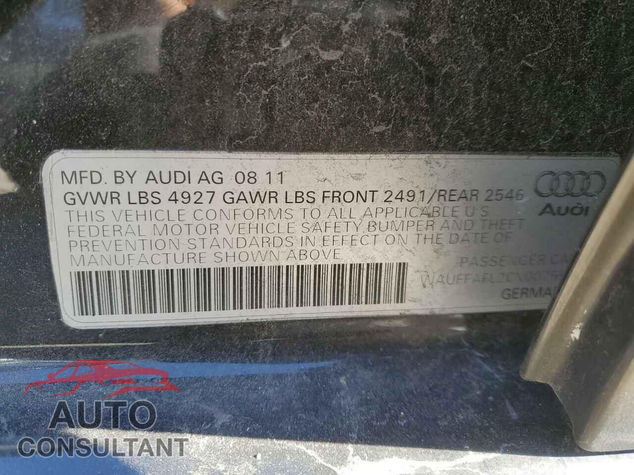 AUDI A4 2012 - WAUFFAFL2CN007553