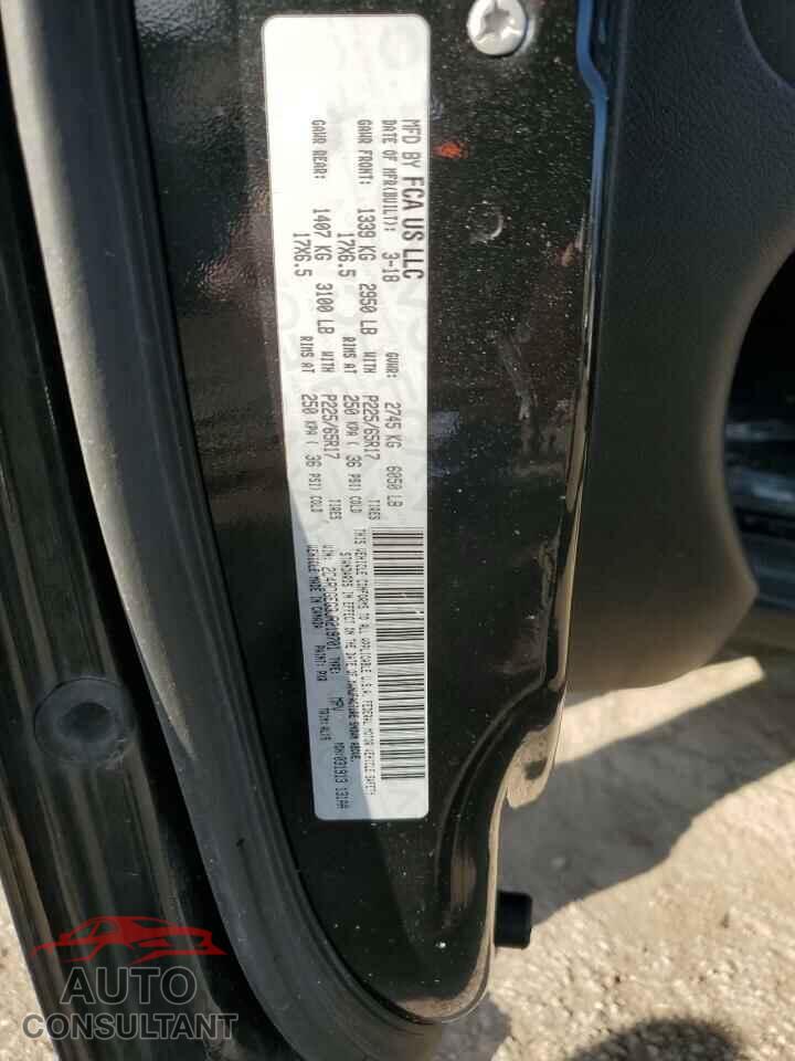 DODGE CARAVAN 2018 - 2C4RDGEG3JR219701