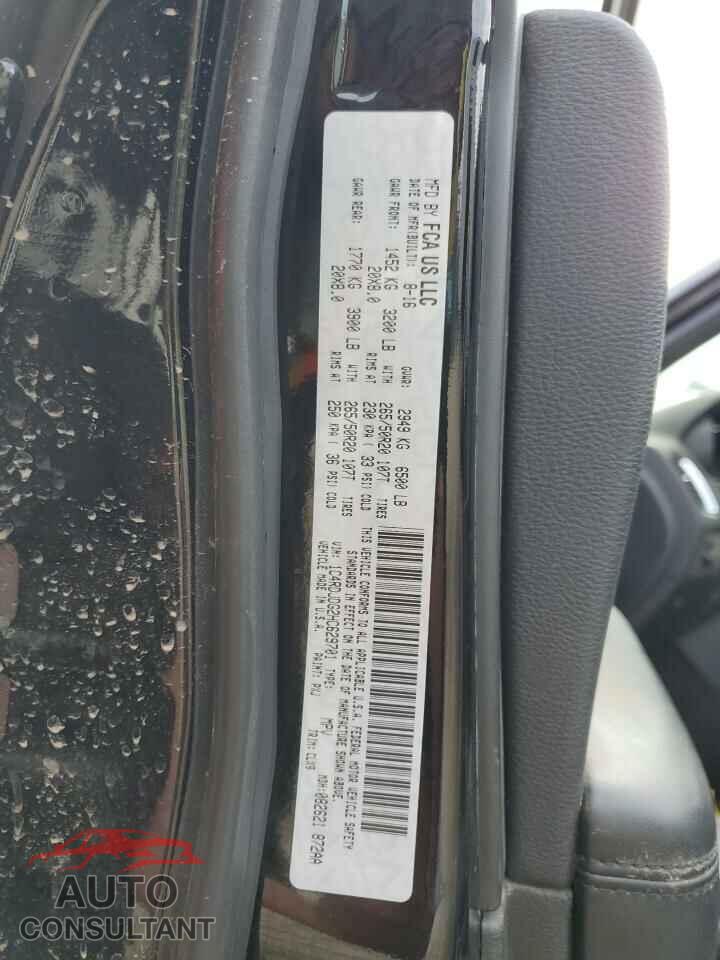 DODGE DURANGO 2017 - 1C4RDJDG2HC629701