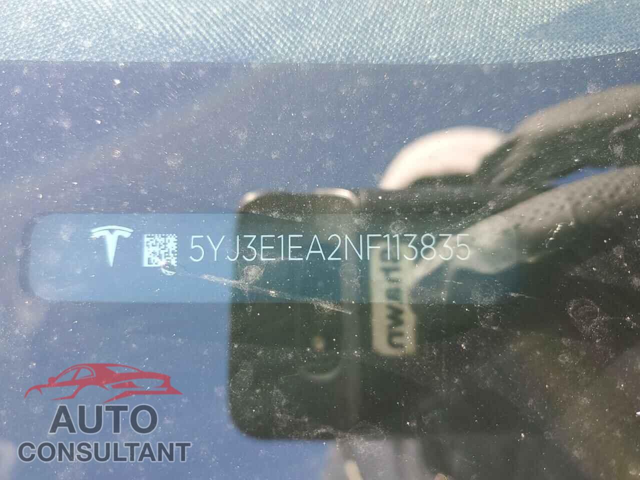 TESLA MODEL 3 2022 - 5YJ3E1EA2NF113835