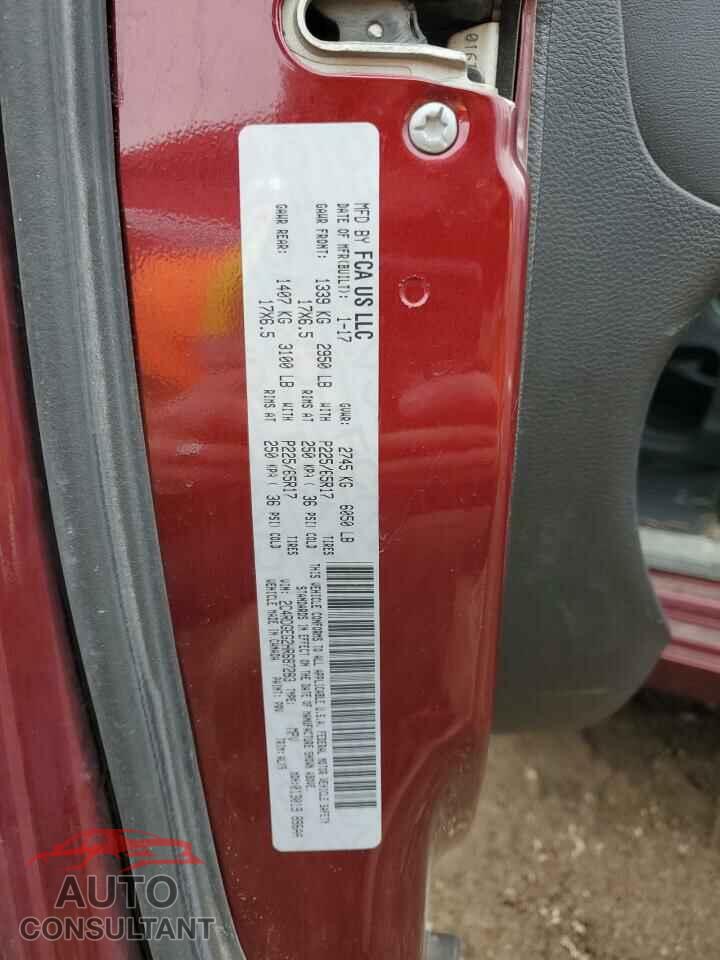 DODGE CARAVAN 2017 - 2C4RDGEG2HR687283