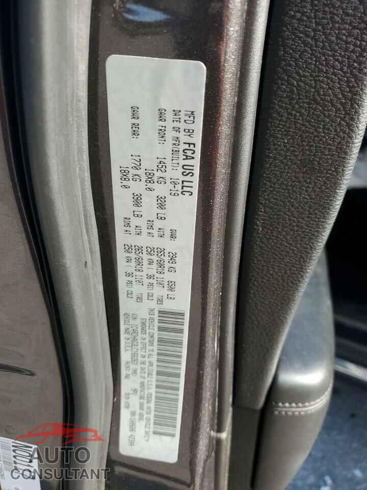 DODGE DURANGO 2020 - 1C4RDHAG3LC166263