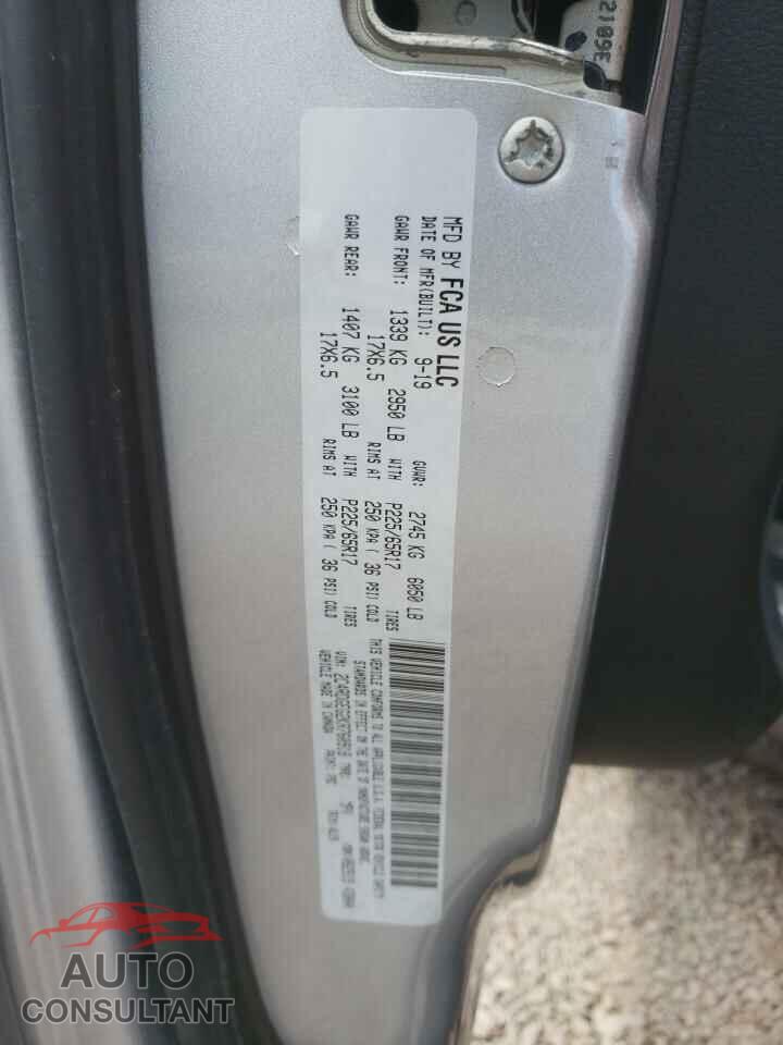 DODGE CARAVAN 2019 - 2C4RDGEG2KR760918