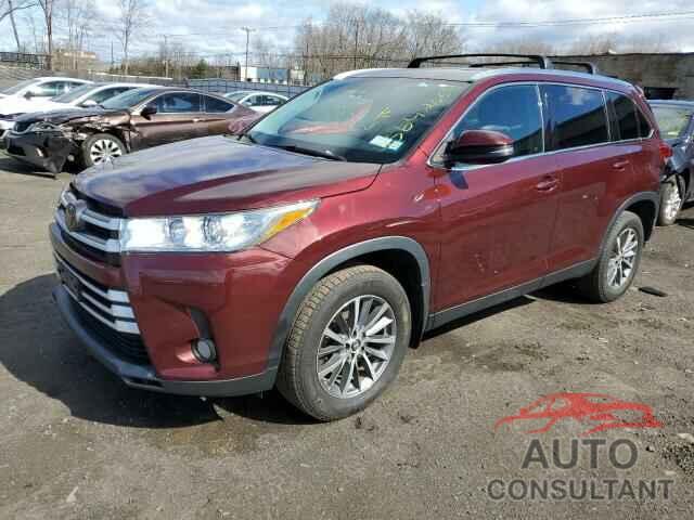 TOYOTA HIGHLANDER 2019 - 5TDJZRFH5KS966985