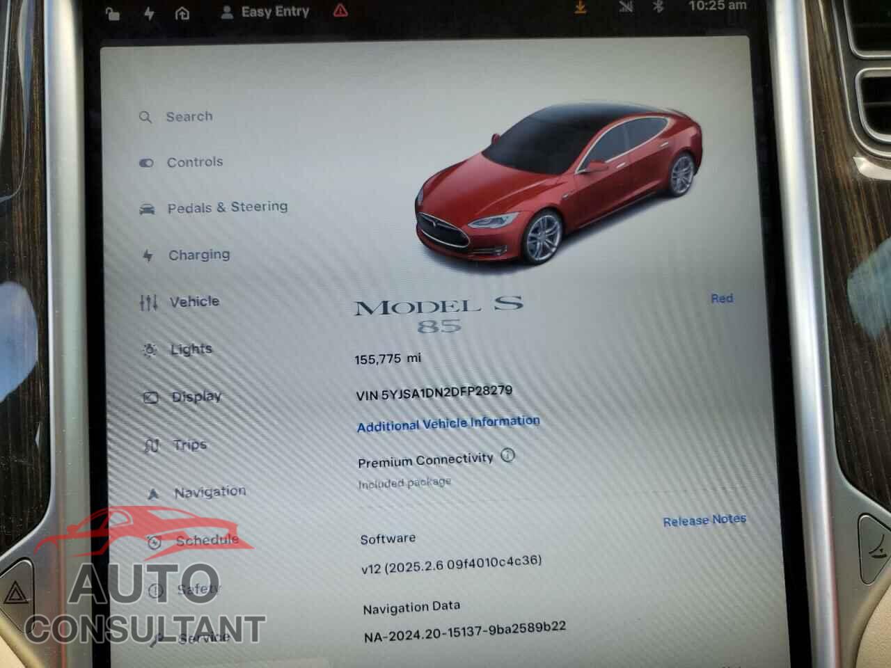 TESLA MODEL S 2013 - 5YJSA1DN2DFP28279