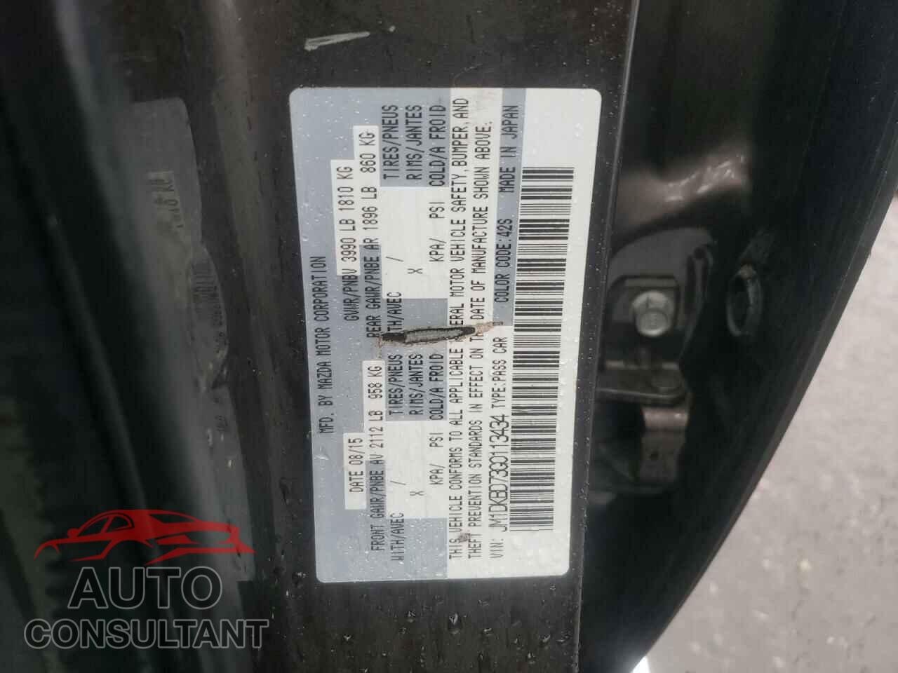 MAZDA CX-3 2016 - JM1DKBD73G0113434