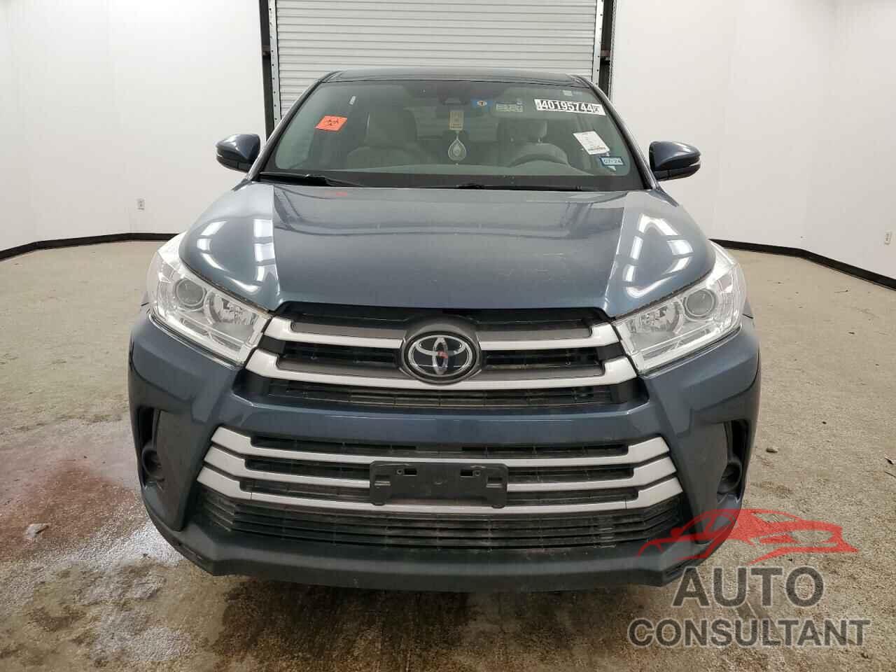 TOYOTA HIGHLANDER 2019 - 5TDZZRFH1KS337937