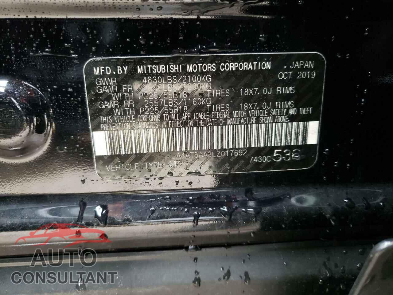 MITSUBISHI ECLIPSE 2020 - JA4AT5AA3LZ017692