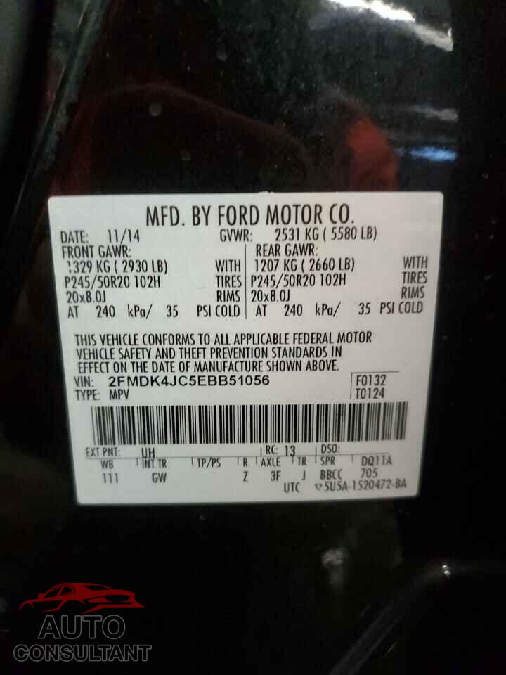FORD EDGE 2014 - 2FMDK4JC5EBB51056