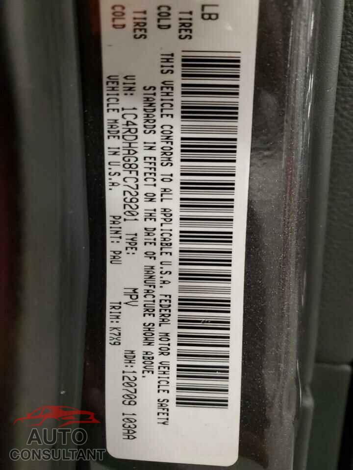 DODGE DURANGO 2015 - 1C4RDHAG8FC729201