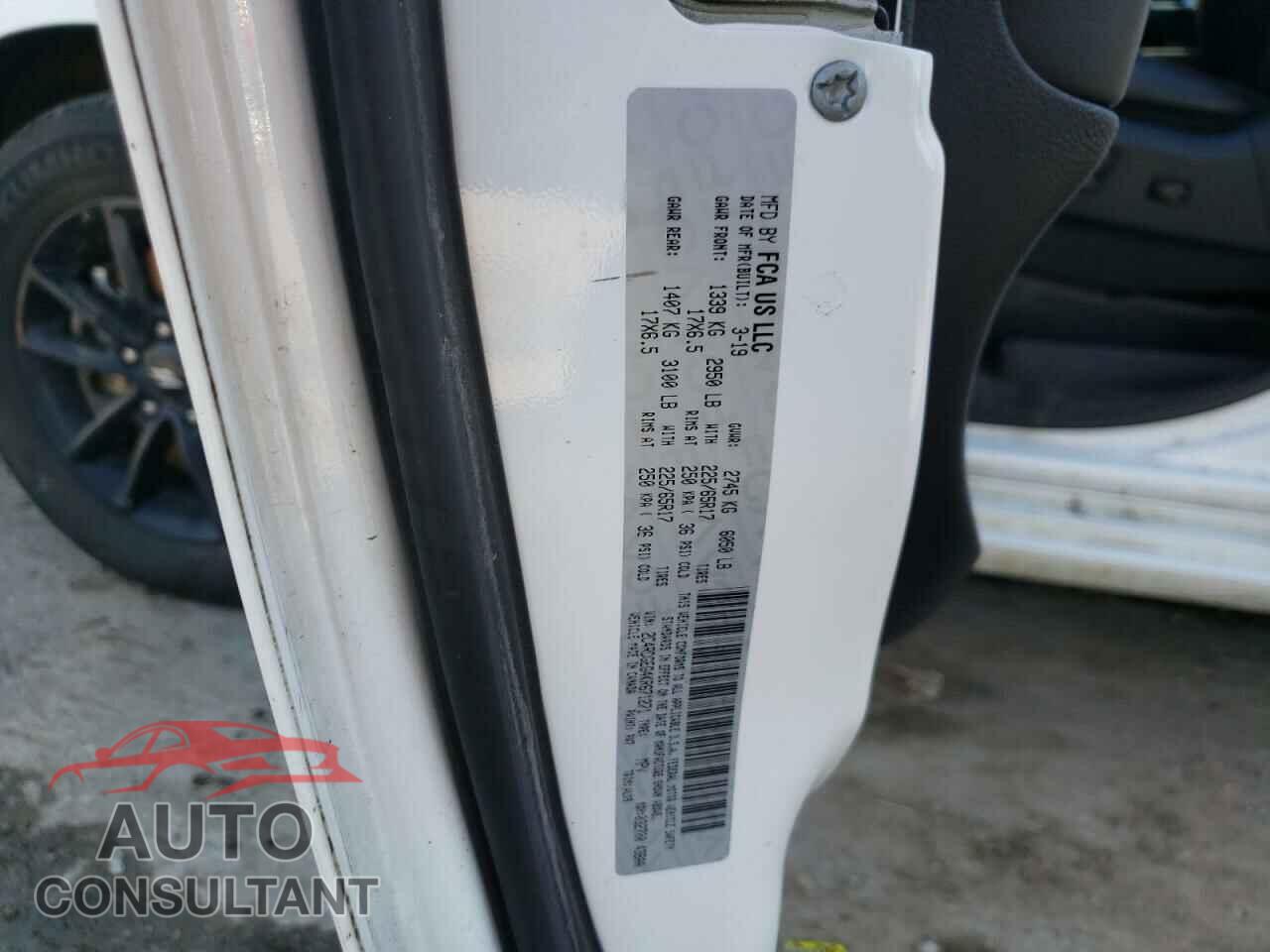 DODGE CARAVAN 2019 - 2C4RDGEG4KR671271