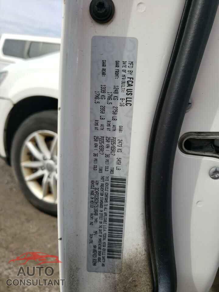 DODGE JOURNEY 2017 - 3C4PDCBG3HT518648