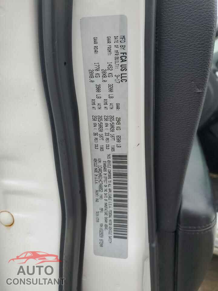 DODGE DURANGO 2017 - 1C4RDHAG1HC740852