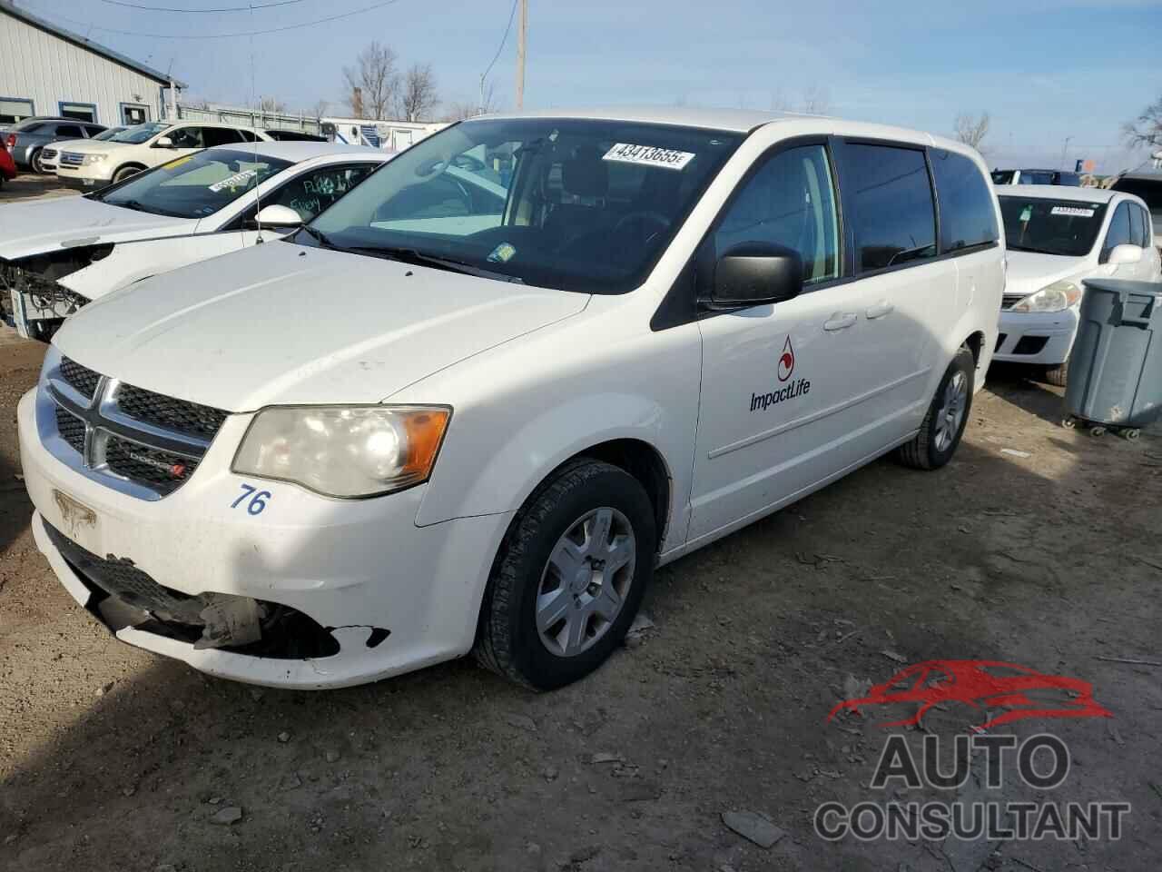 DODGE CARAVAN 2012 - 2C4RDGBG9CR259885