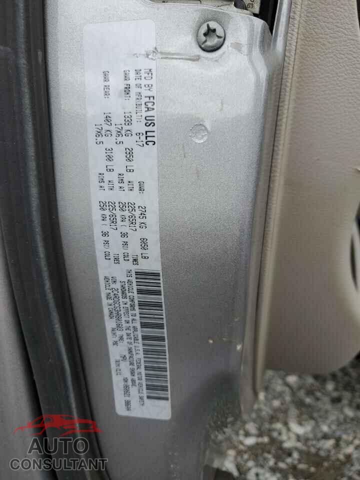 DODGE CARAVAN 2017 - 2C4RDGCG3HR801603