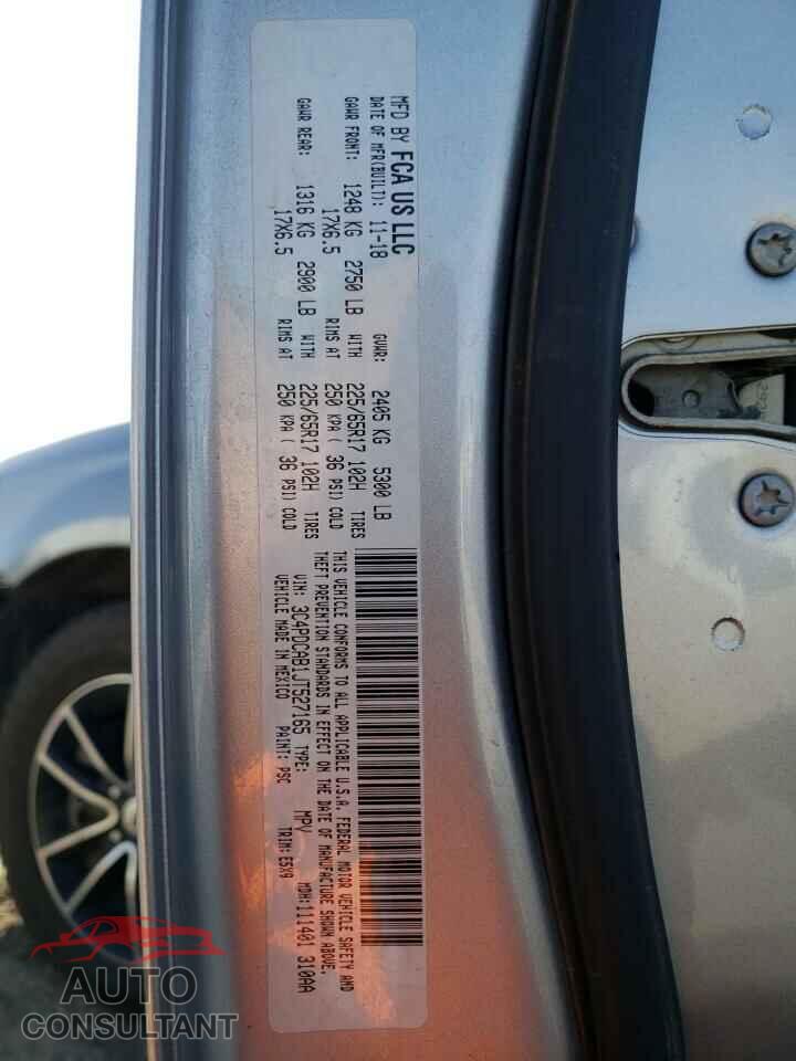 DODGE JOURNEY 2018 - 3C4PDCAB1JT527165