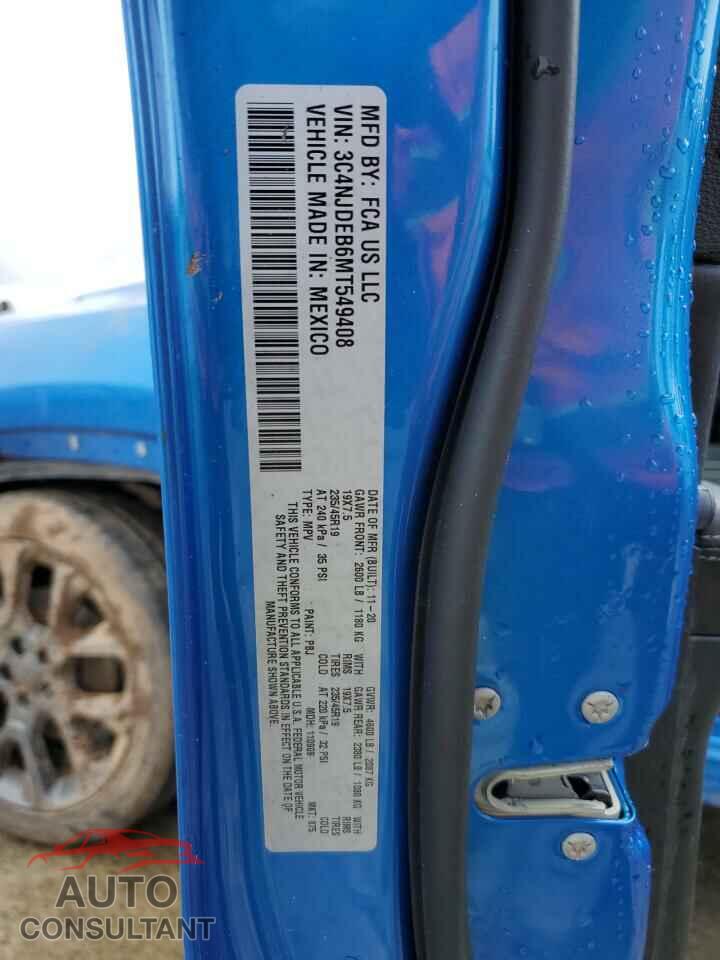JEEP COMPASS 2021 - 3C4NJDEB6MT549408