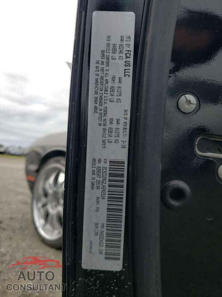 DODGE CHALLENGER 2018 - 2C3CDZAG2JH242534