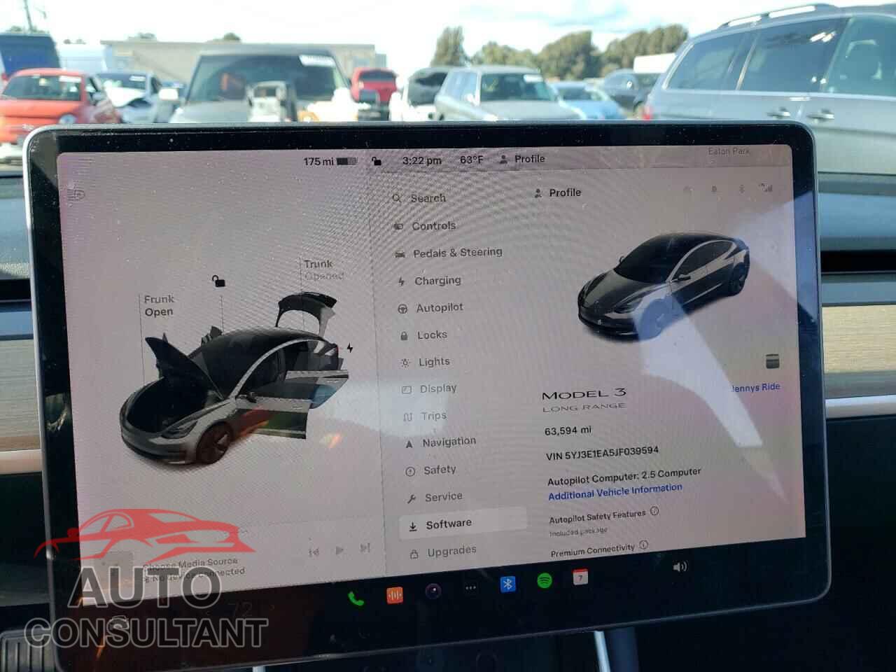 TESLA MODEL 3 2018 - 5YJ3E1EA5JF039594